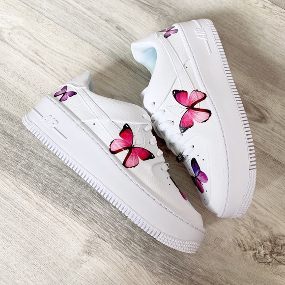 Nike Air Force low sage custom butterfly 🦋 - Picture 6 of 7